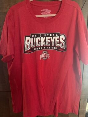 Ohio State Buckeyes Red Graphic Tee